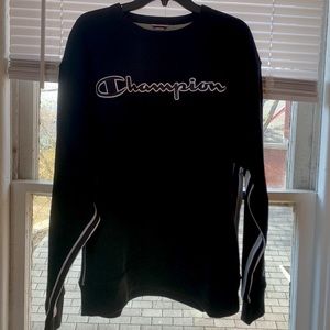 New Black Champion Crewneck